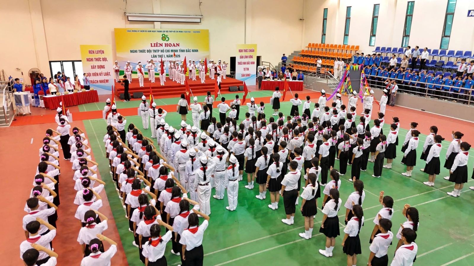 Sôi nổi Liên hoan Nghi thức Đội TNTP Hồ Chí Minh tỉnh Bắc Ninh lần thứ I năm 2026
