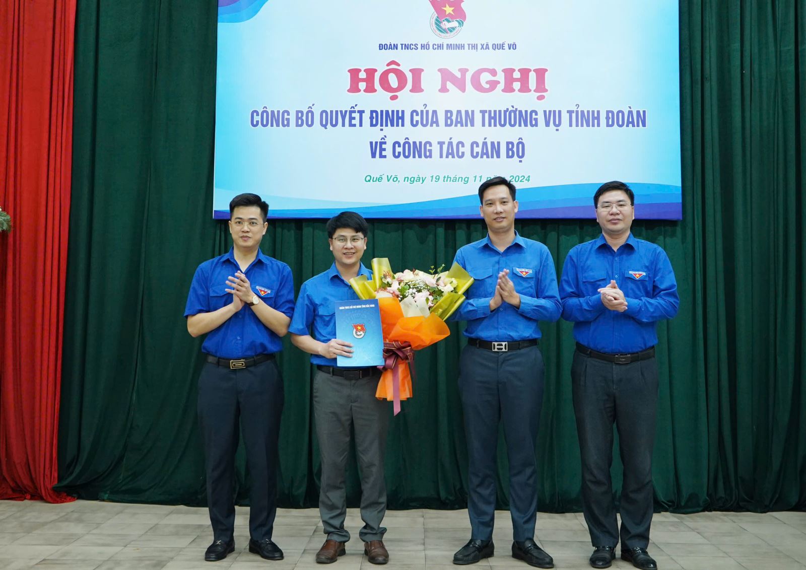 Đồng chí Hoàng Minh Tuấn giữ chức Bí thư Ban Chấp hành Thị Đoàn Quế Võ khóa XVIII, nhiệm kỳ 2022 - 2027