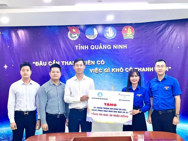 Hội sinh viên tỉnh Bắc Ninh chung tay hỗ trợ học sinh, sinh viên và nhân dân tỉnh Quảng Ninh khắc phục hậu quả sau bão số 3