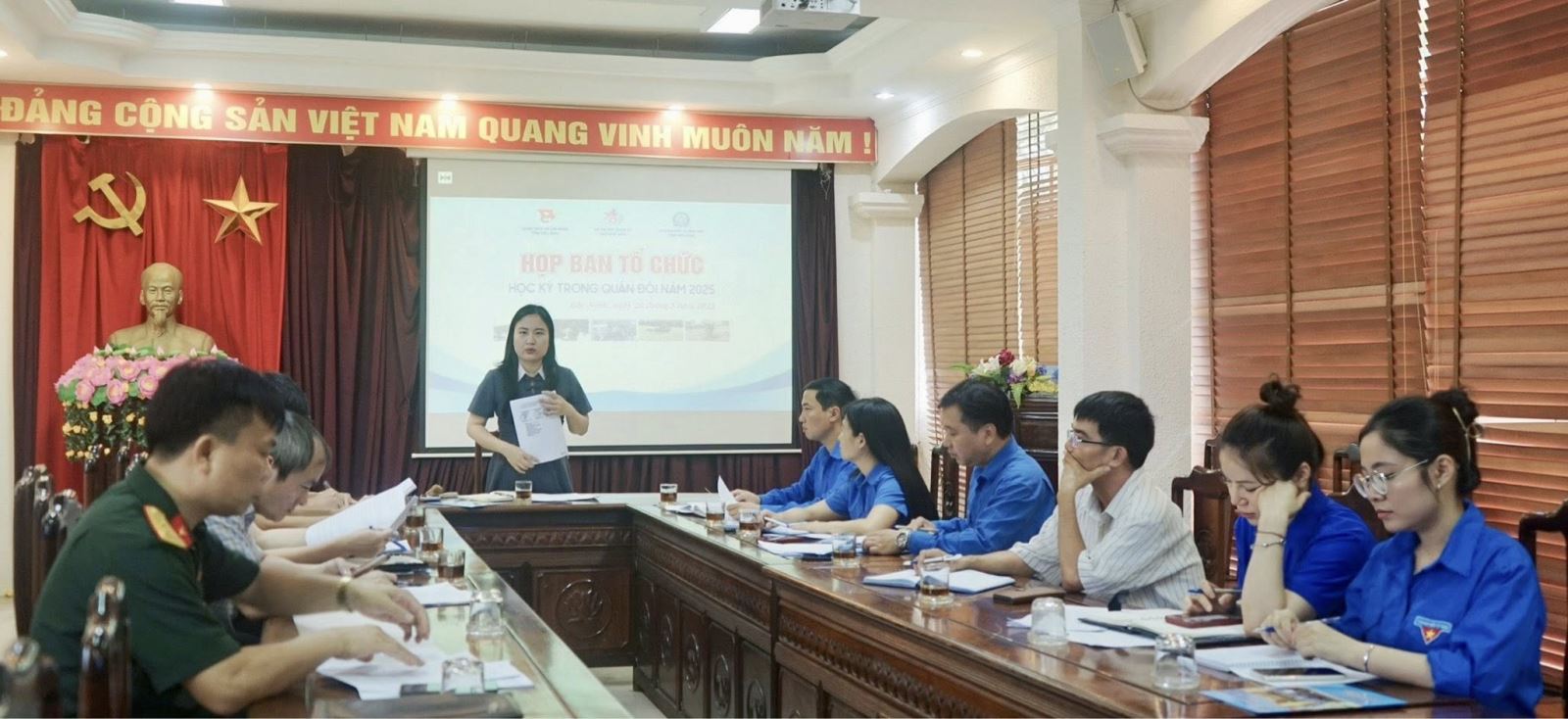 Họp Ban Tổ chức chương trình “Học kỳ trong Quân đội” tỉnh Bắc Ninh năm 2025